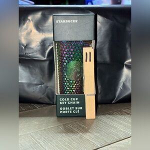 Starbucks Oil Slick Cold Cup Key Chain